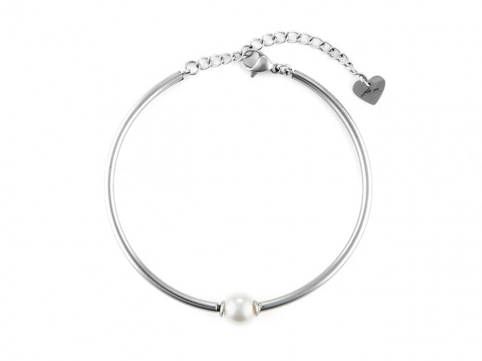 Bracciale rigido e perla