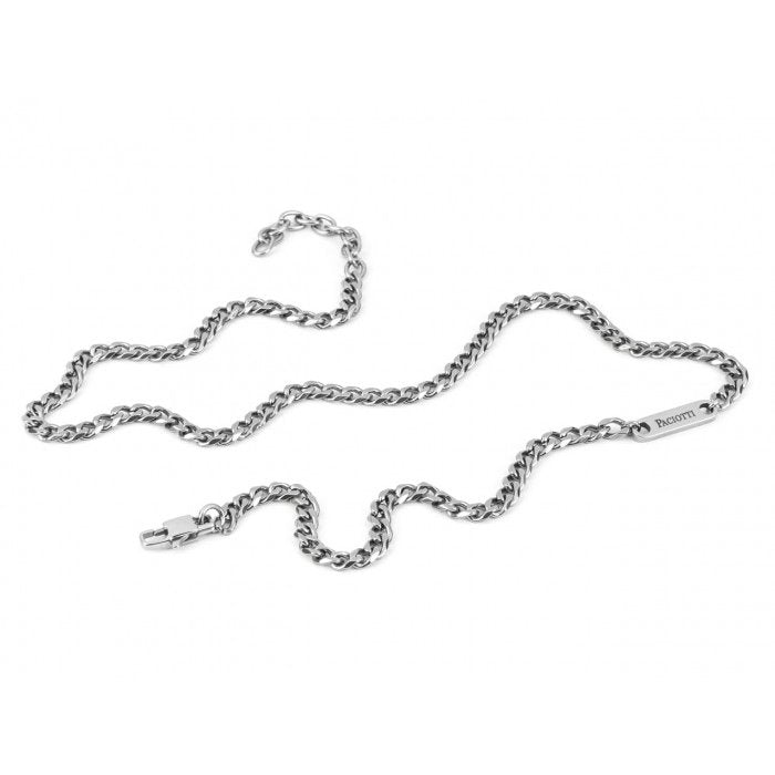 Collana maglia piatta