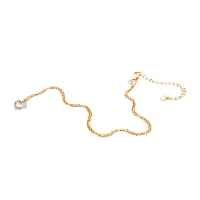 Collana laminata pendente cuore
