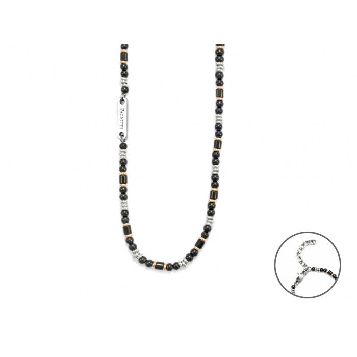 Collana sfere e rondelle