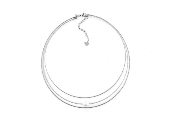 3-strand and pearl necklace