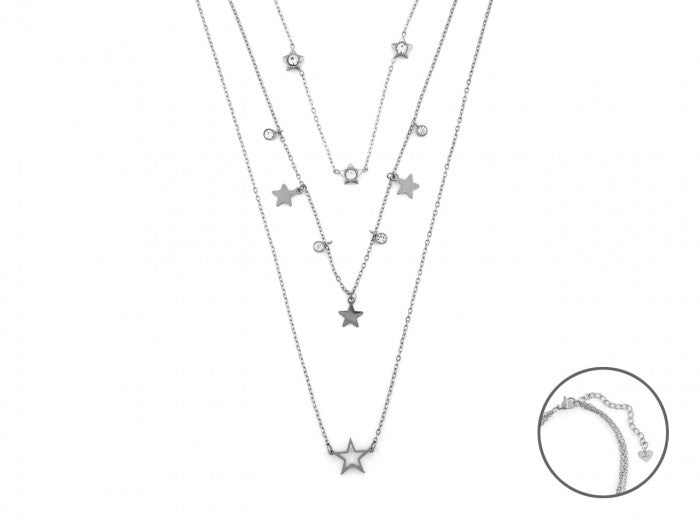 3-strand star necklace