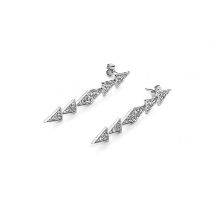 Orecchini jessica triangoli strass