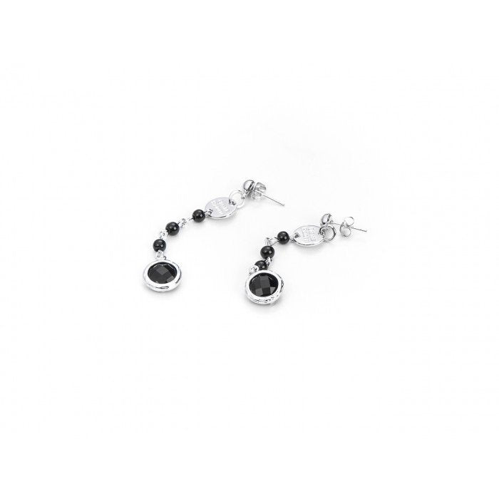 Black Pupil Drop Earrings