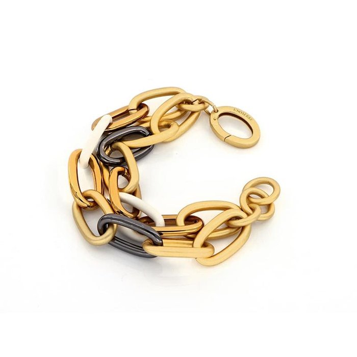 Bracciale in bronzo giallo marrone e nero
