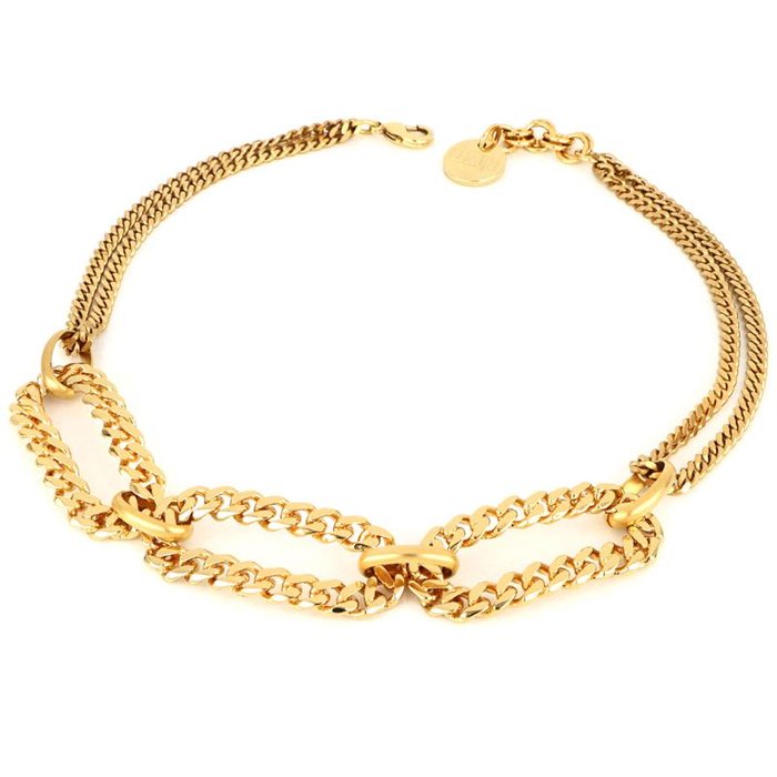 Collana dorata in bronzo