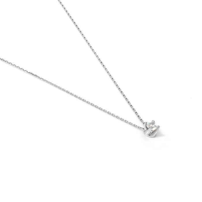 Collana Cubic Zirconia Mini in argento bianco