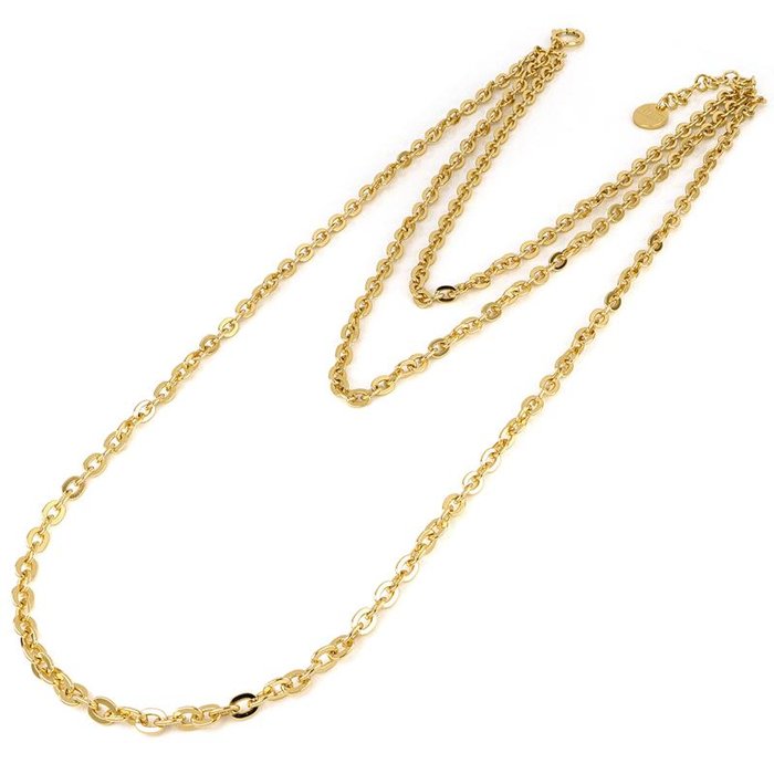 Collana in bronzo dorato