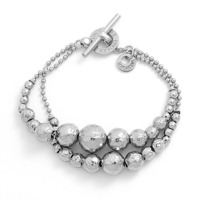 Bracciale in argento bianco