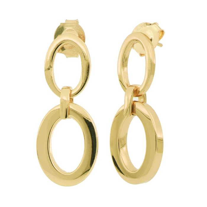 Orecchini in bronzo dorato