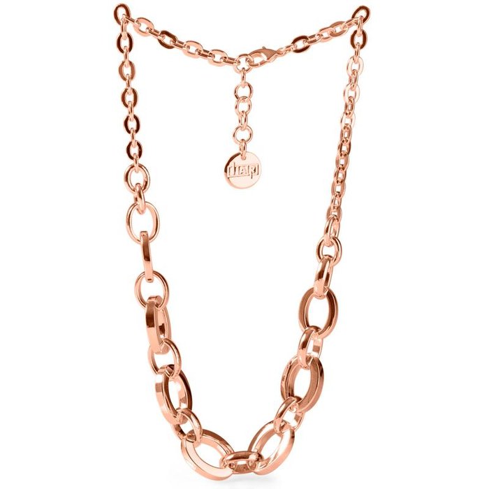 Collana in bronzo dorato rosa