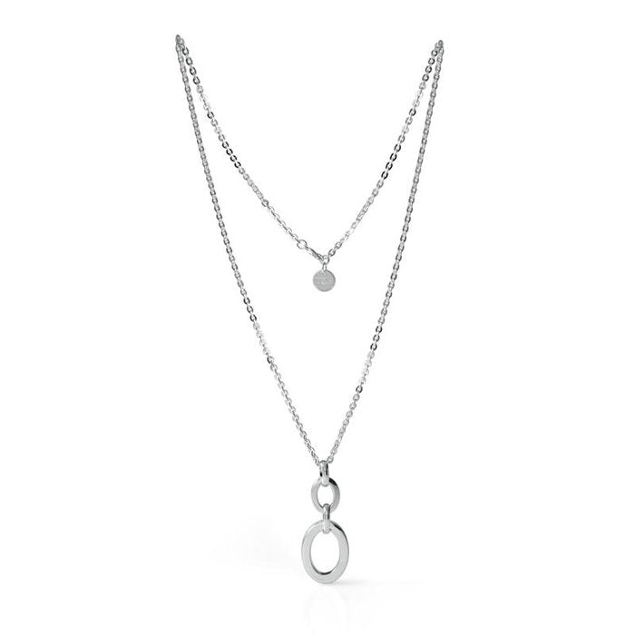 Collana in bronzo argentato