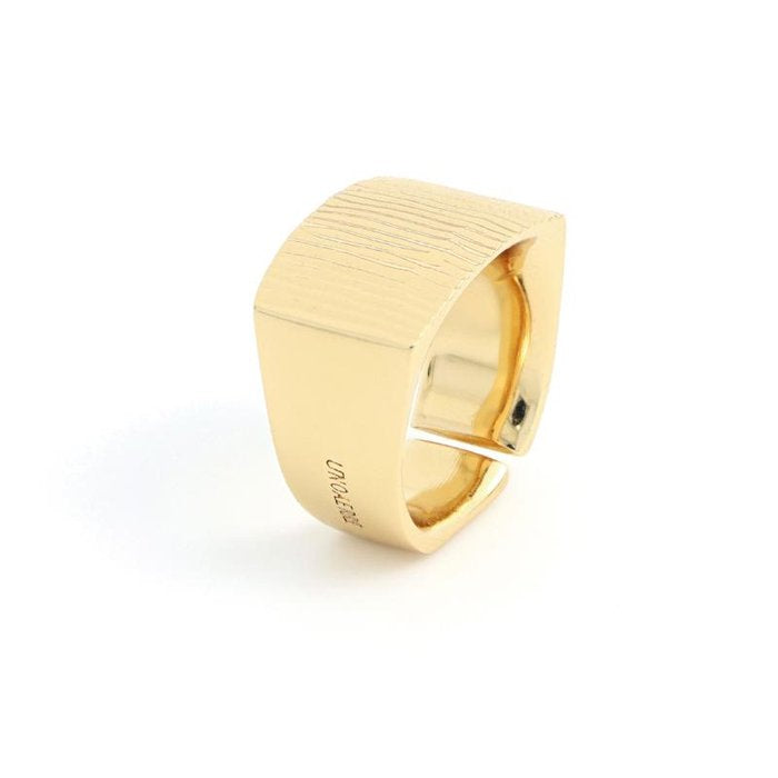 Anello in bronzo dorato