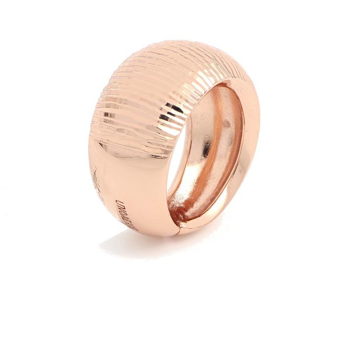 Anello in bronzo dorato rosa