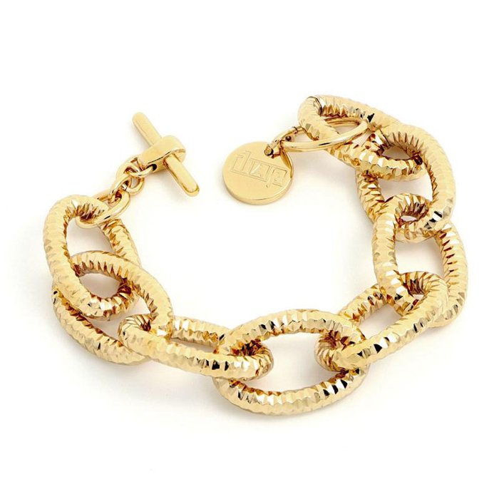 Bracciale in bronzo dorato