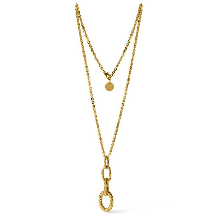 Collana in bronzo dorato