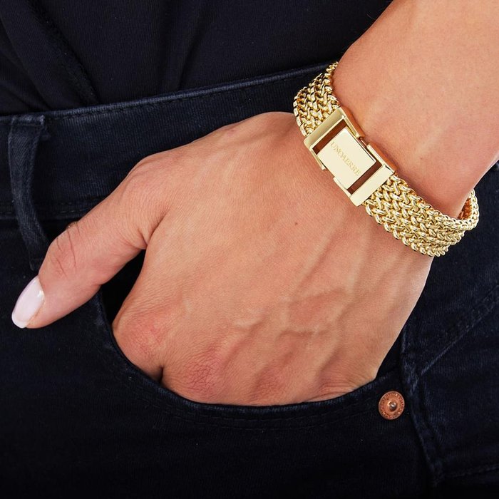 Bracciale in bronzo dorato