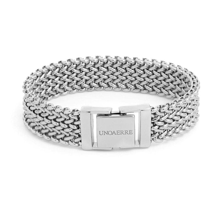 Bracciale in bronzo argentato
