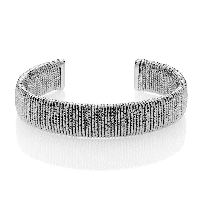 Bracciale in bronzo argentato