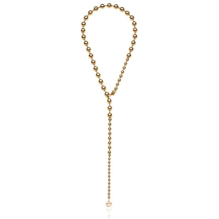 Collana in bronzo dorato Sphere