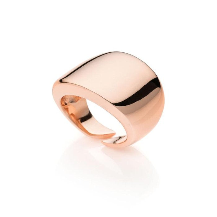 Anello in bronzo rosa a fascia