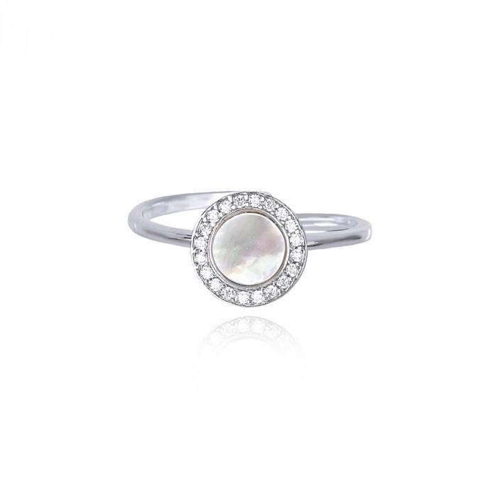 Anello aperto centrale sfera giro strass - gioielleriaperdichizzi.it