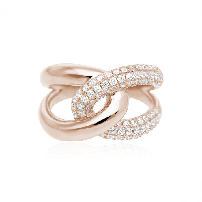 PAVÉ HUG RING
