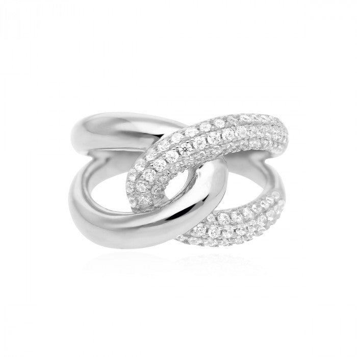 PAVÉ HUG RING