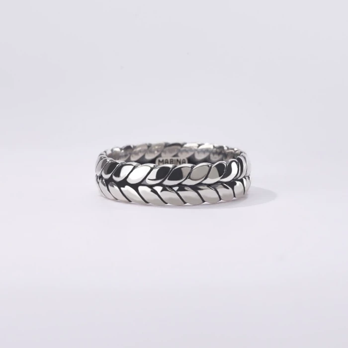 Herringbone ring