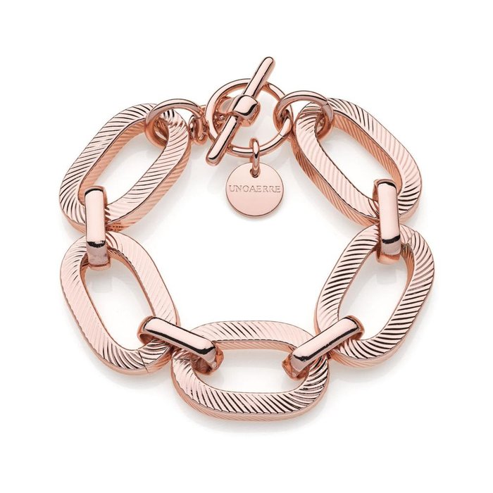 Bracelet carré avec finition rayée
