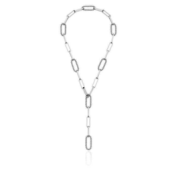 Collana con maglie di catena a palline