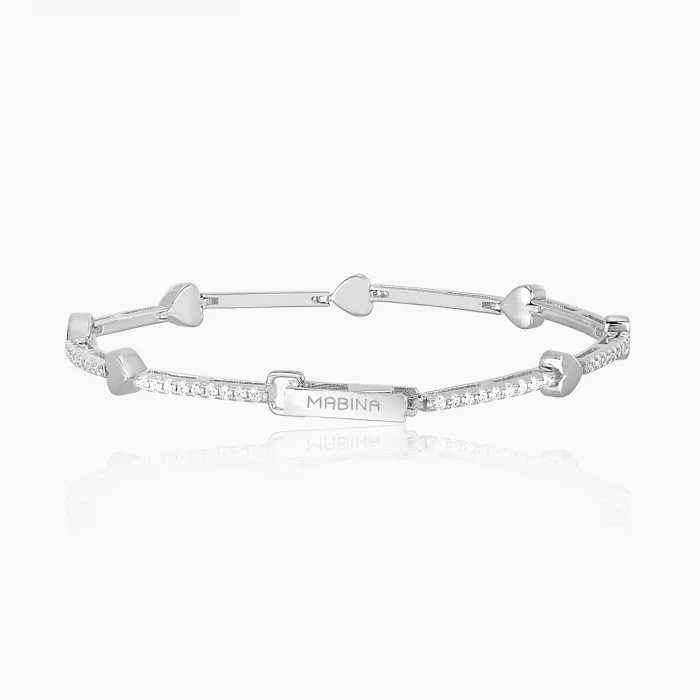 BRACELET TENNIS CŒURS