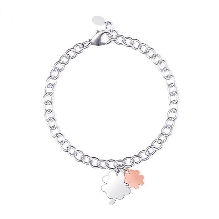 Bracciale pendente quadrifoglio - gioielleriaperdichizzi.it