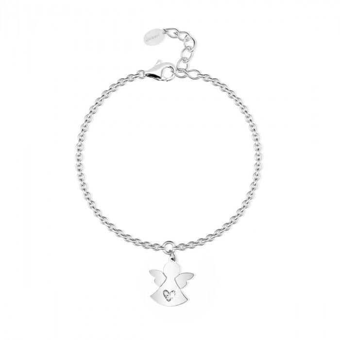 Bracciale pendente angelo strass - gioielleriaperdichizzi.it