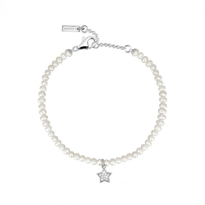 Bracciale perline pendente stella strass - gioielleriaperdichizzi.it