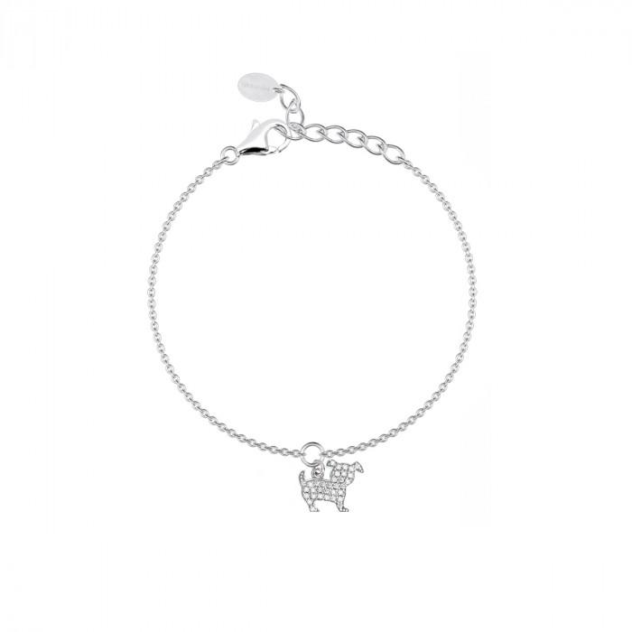 Bracciale centrale cane zirconi - gioielleriaperdichizzi.it