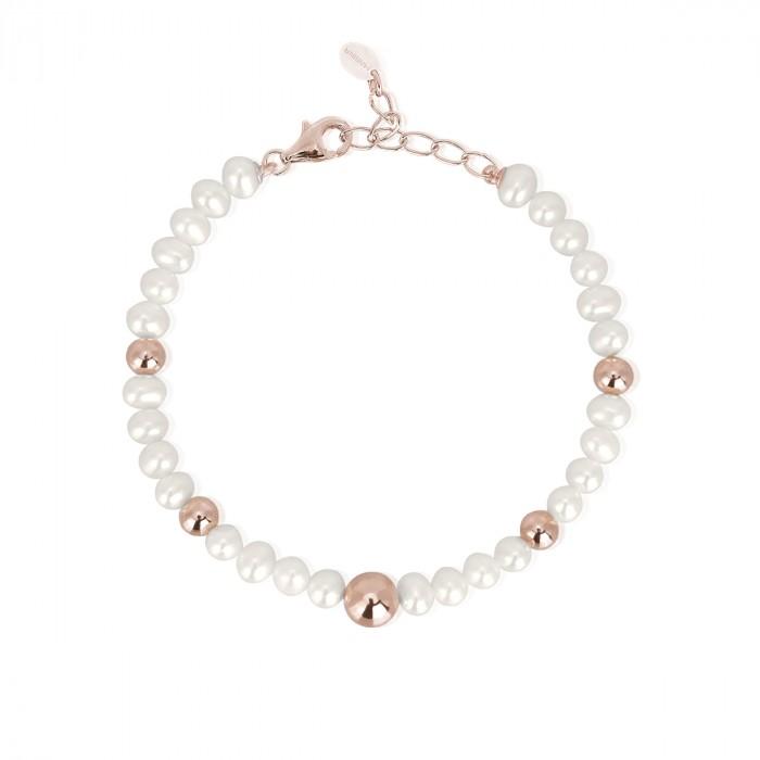 Bracciale perle sfere rosè - gioielleriaperdichizzi.it