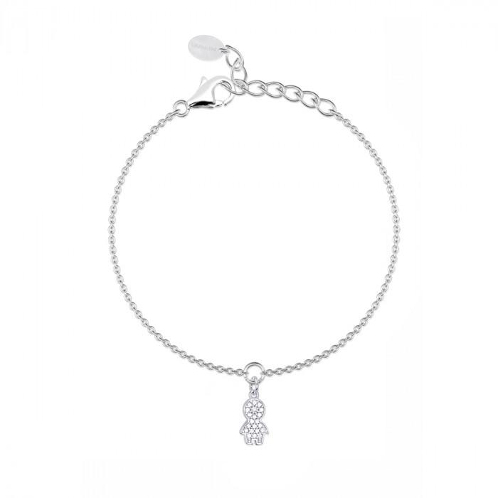 Bracciale armbander pendente bimbo strass - gioielleriaperdichizzi.it