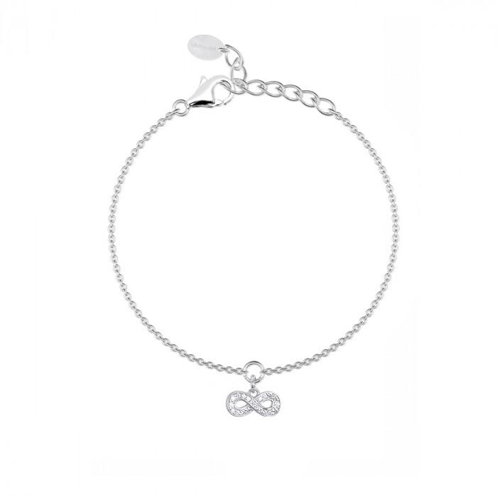 Bracciale pendente infinito strass - gioielleriaperdichizzi.it