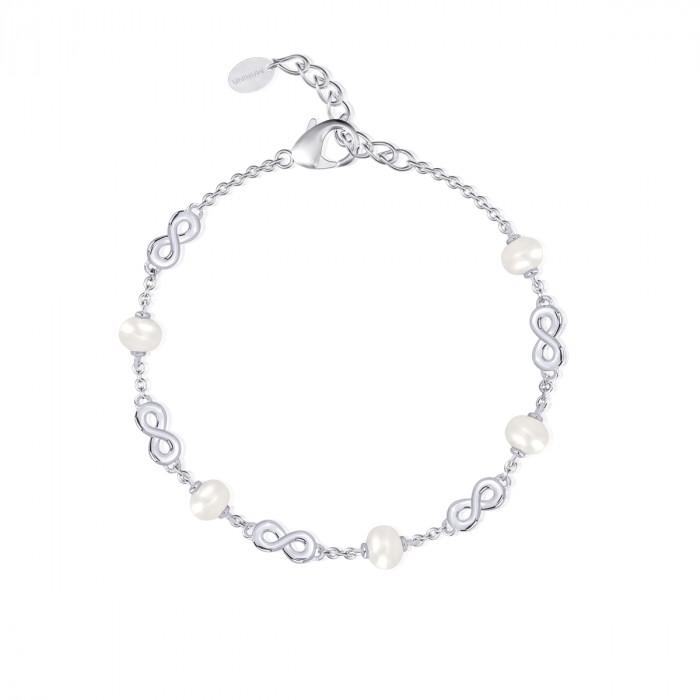 Bracciale armbander perle e infiniti strass - gioielleriaperdichizzi.it