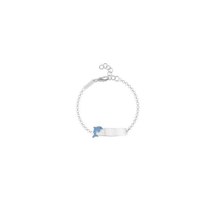 BRACELET DAUPHIN AVEC PLAQUE GRAVABLE