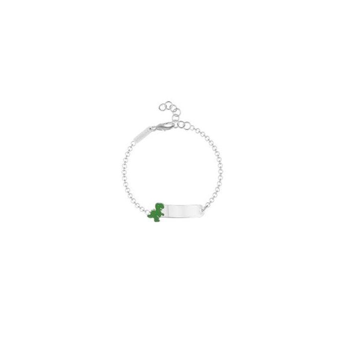 DINOSAUR BRACELET WITH ENGRAVABLE PLATE