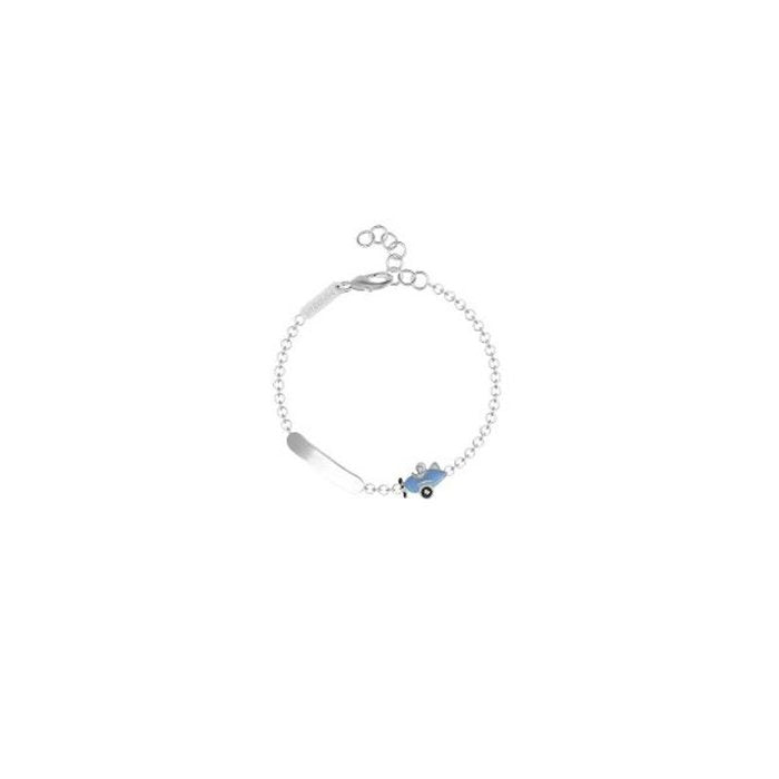 AIRPLANE BRACELET WITH ENGRAVABLE PLATE