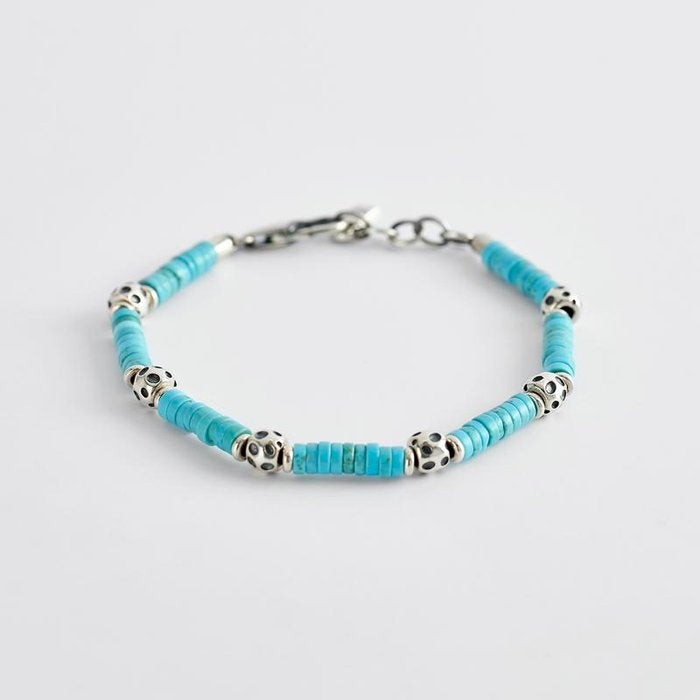 BRACELET TURQUOISE ET ARGENT