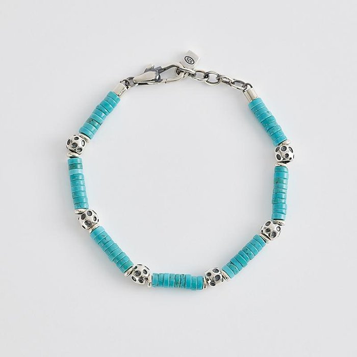 BRACELET TURQUOISE ET ARGENT