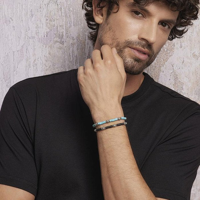 BRACELET TURQUOISE ET ARGENT