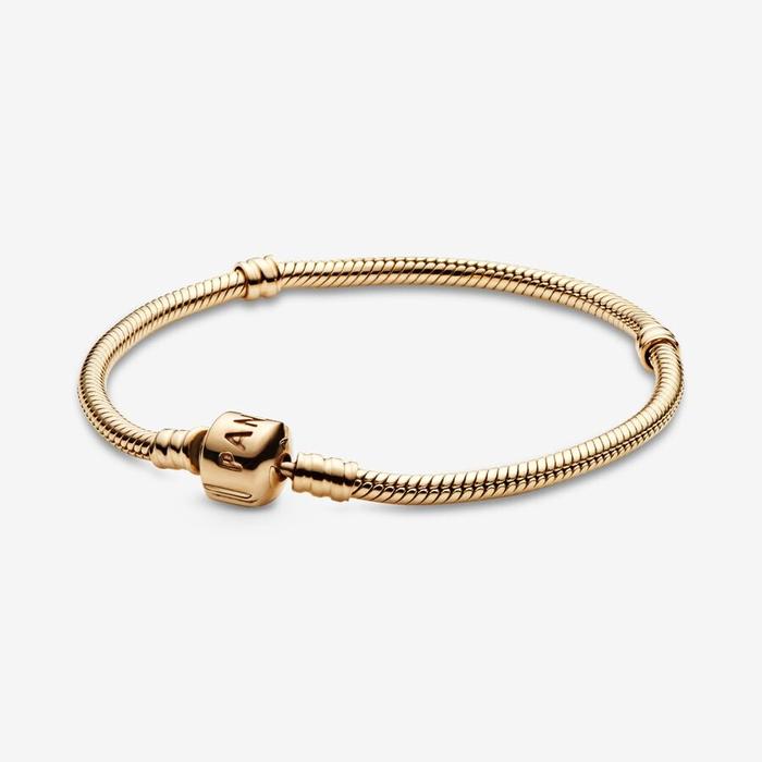 Bracciale Moments con maglia snake in oro 14k