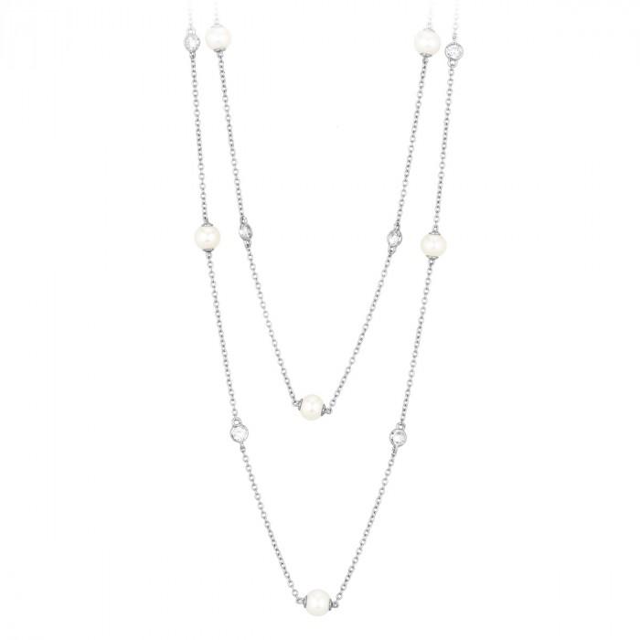 Collana 2 fili perle - gioielleriaperdichizzi.it