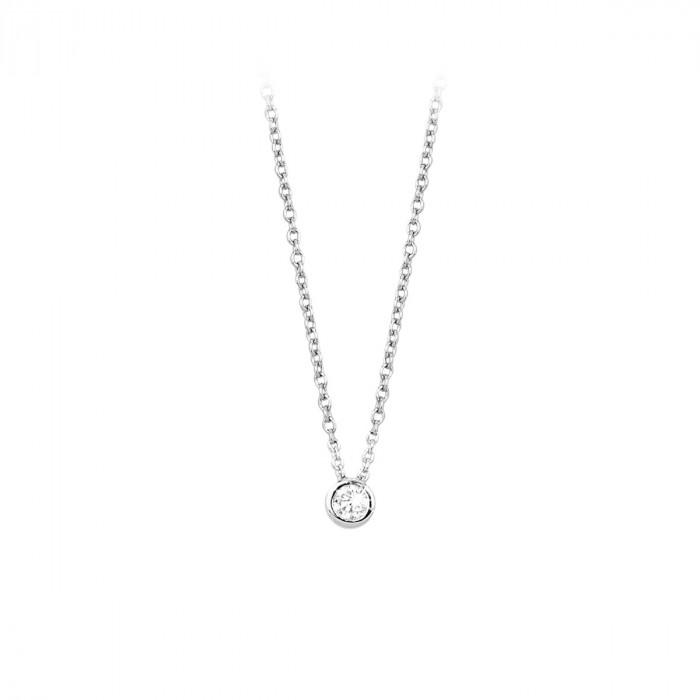 Girocollo halsketten pendente punto luce zircone - gioielleriaperdichizzi.it