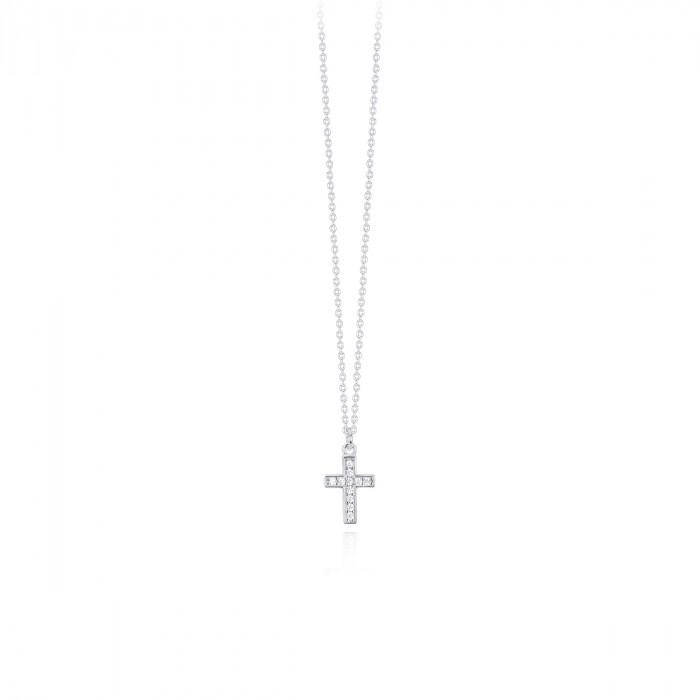 Girocollo pendente croce strass - gioielleriaperdichizzi.it